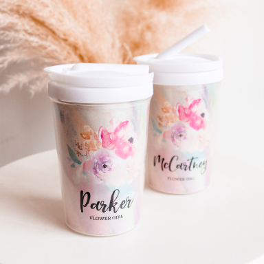 Flower Girl Sippy Cups